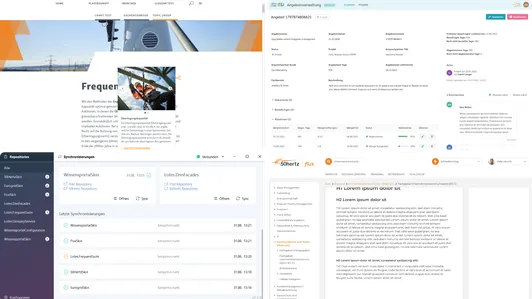 Collage of multiple software projects built at IT&I